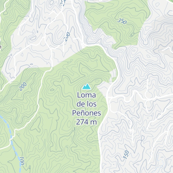 Map of Loma de los Peñones