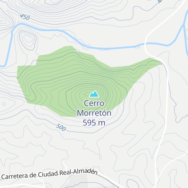 Map of Cerro Morretón