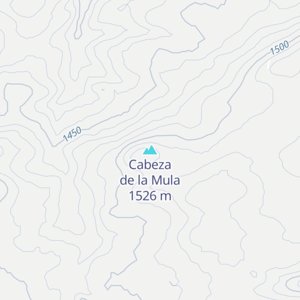 Map of Cabeza de la Mula
