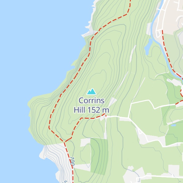 Map of Corrins Hill