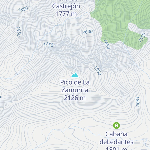Map of Pico de La Zamurria