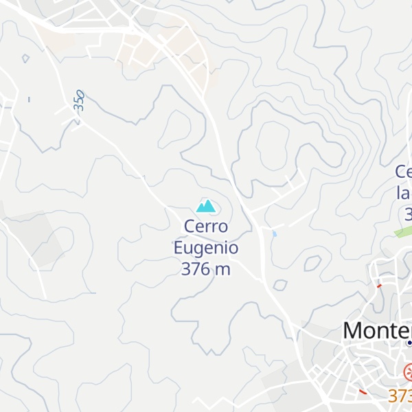 Map of Cerro Eugenio