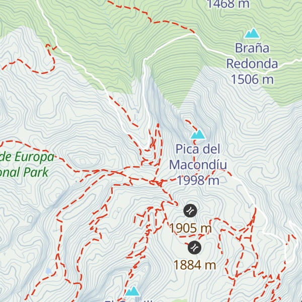 Map of Refugio Casetón de Ándara