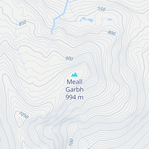 Map of Meall Garbh