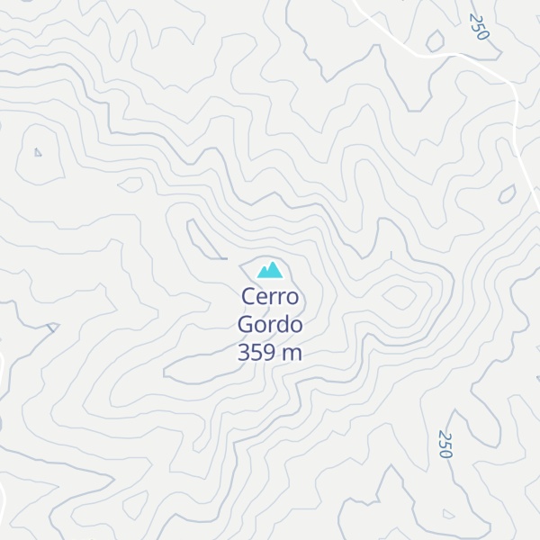 Map of Cerro Gordo