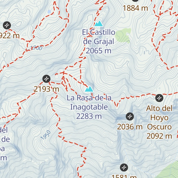 Map of La Rasa de la Inagotable