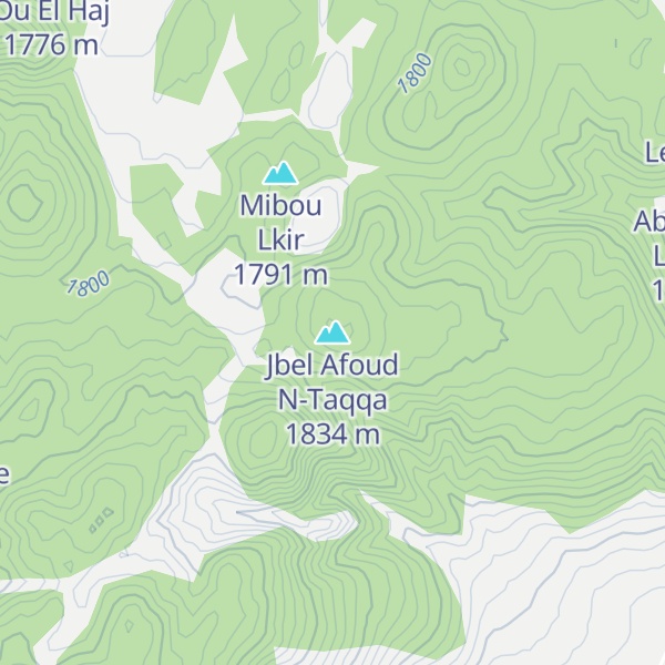 Map of Jbel Afoud N-Taqqa
