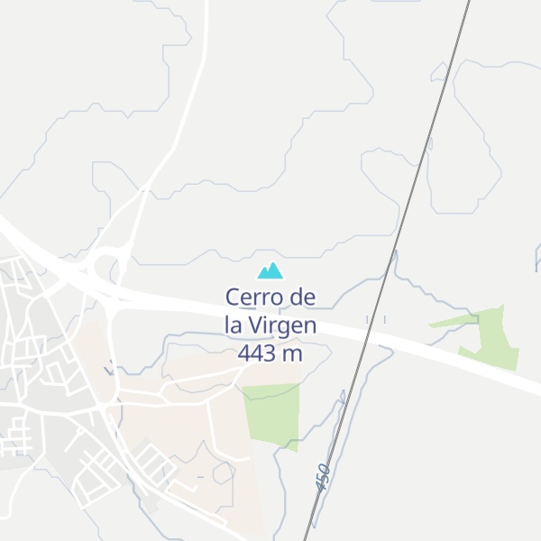 Map of Cerro de la Virgen