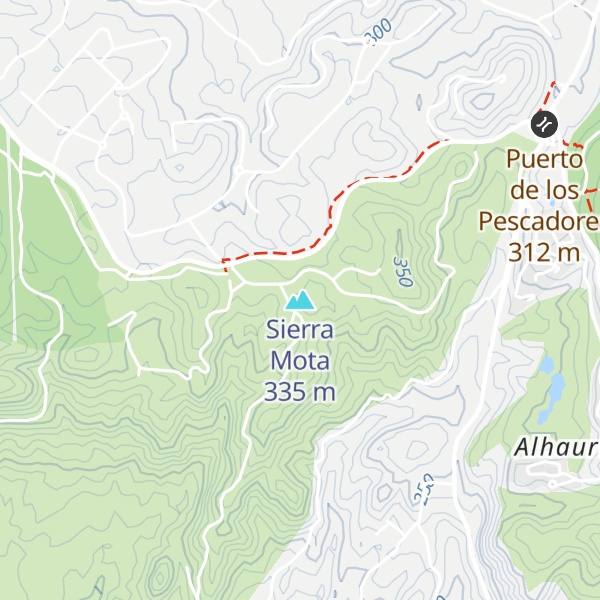 Map of Sierra Mota