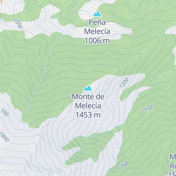 Map of Monte de Melecía