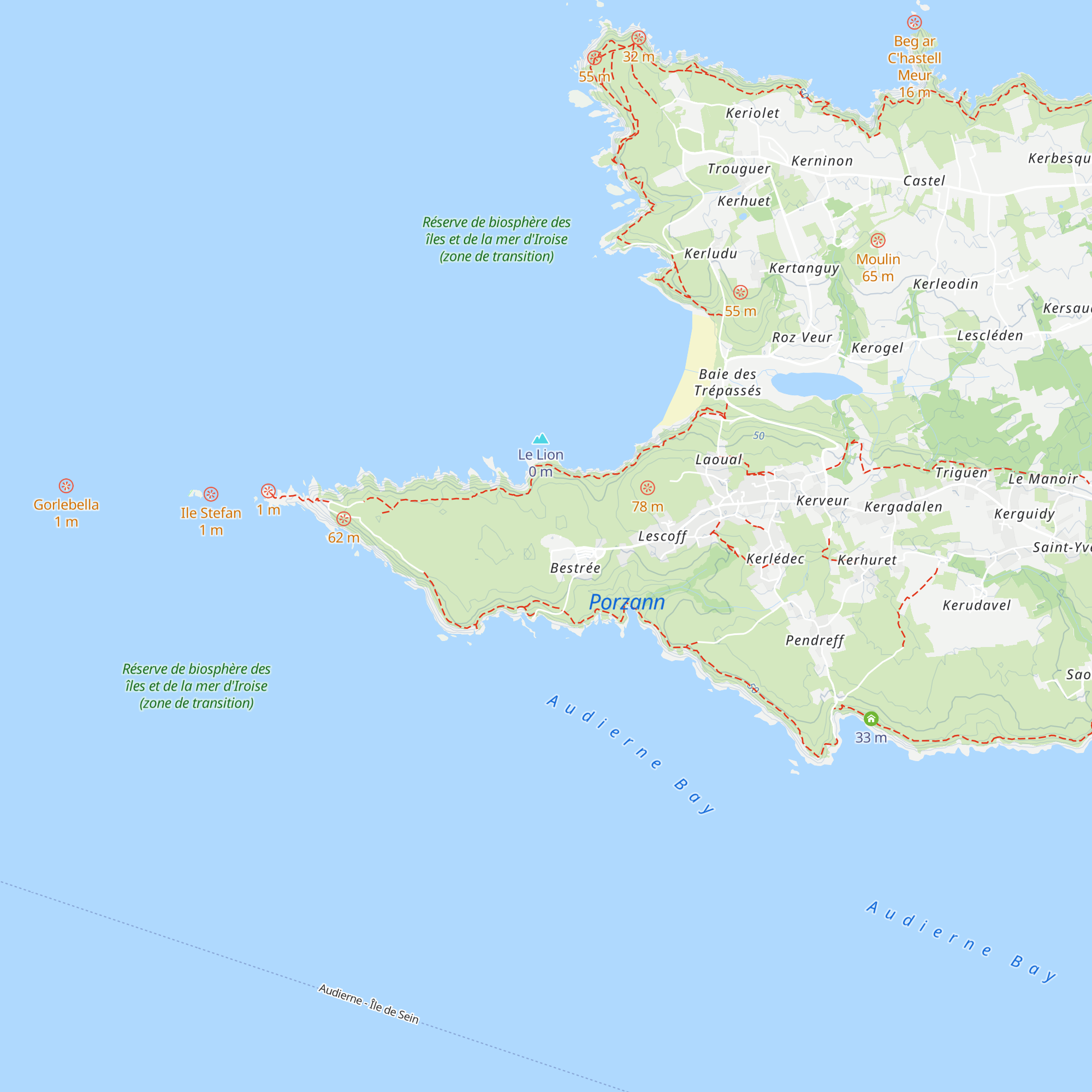 La Maison de la Pointe du Raz map