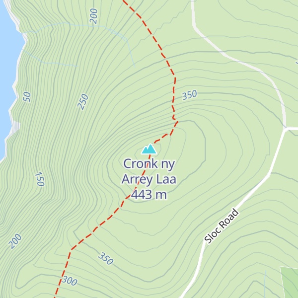 Map of Cronk ny Arrey Laa