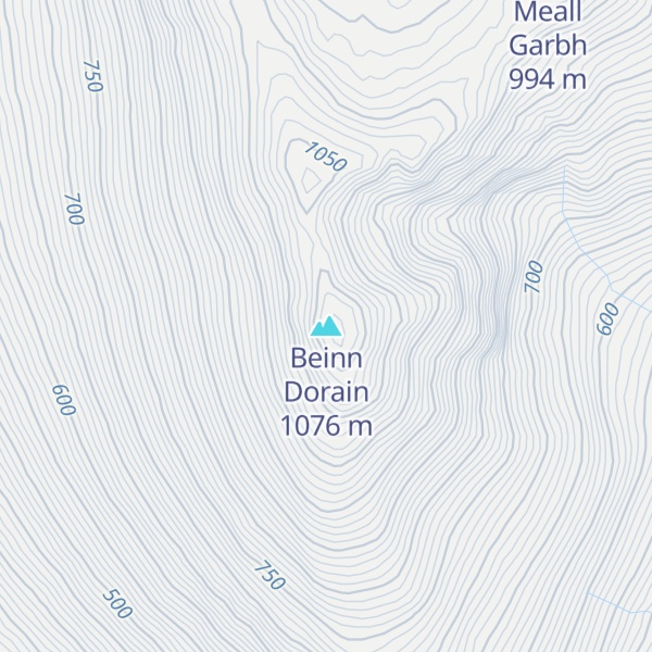 Map of Beinn Dorain