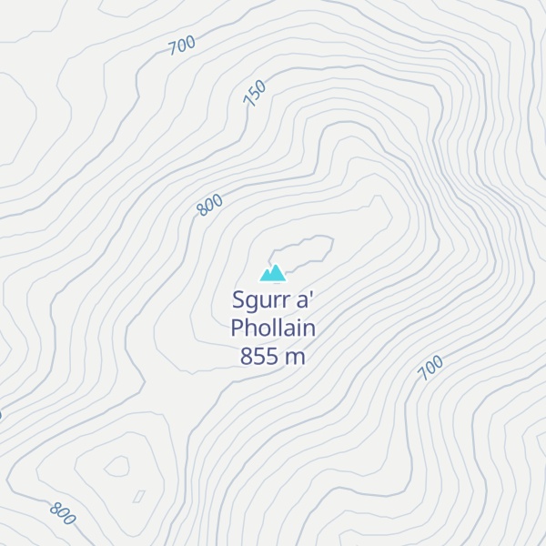 Map of Sgurr a' Phollain