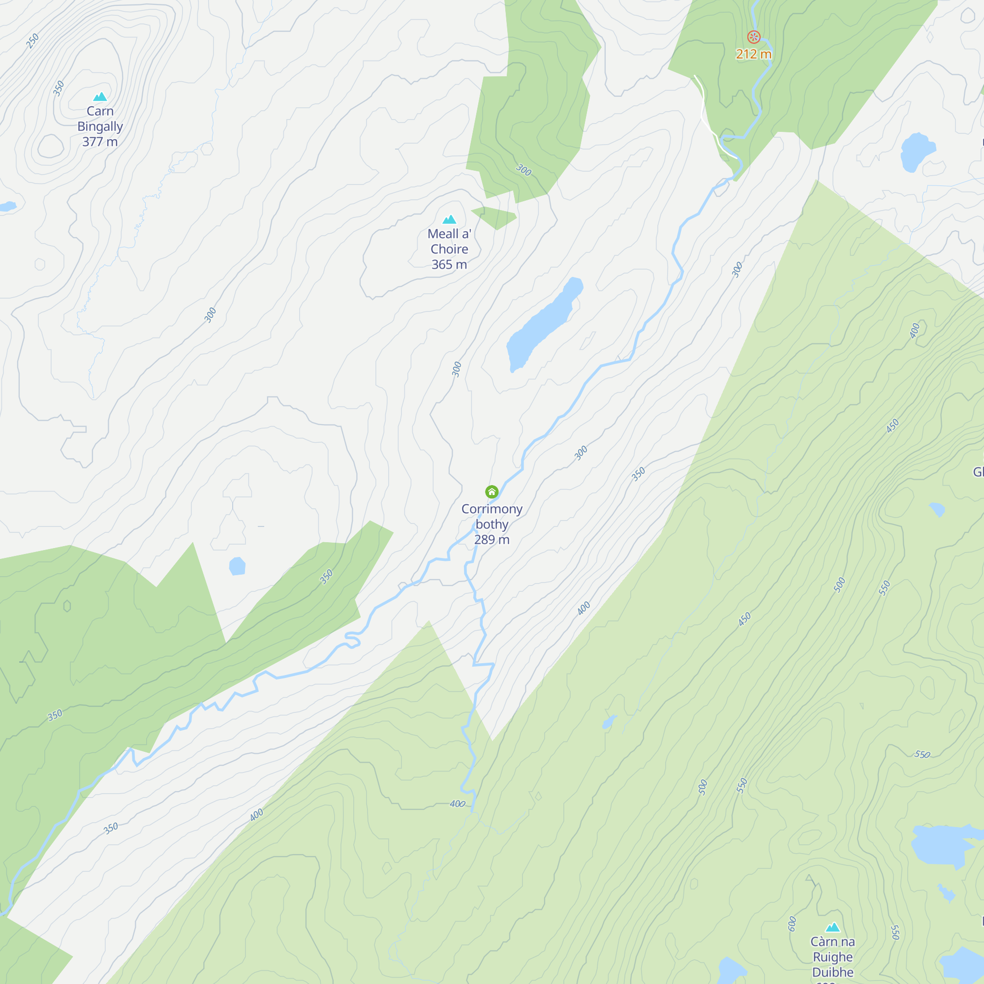 Corrimony bothy map