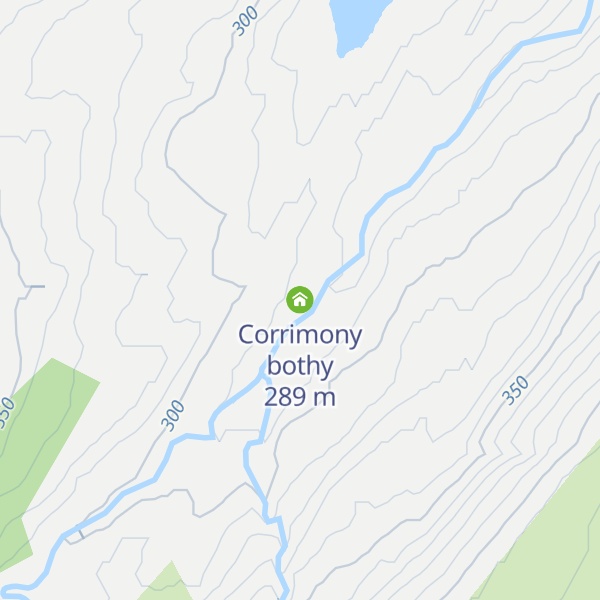 Map of Corrimony bothy