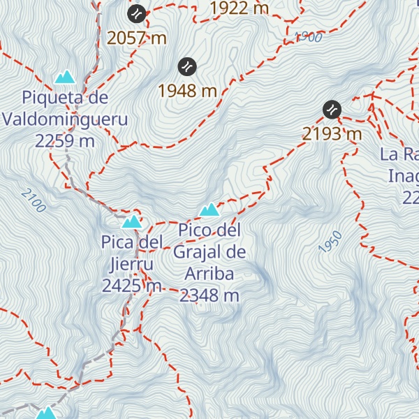 Map of Pico del Grajal de Arriba