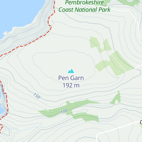 Map of Pen Garn