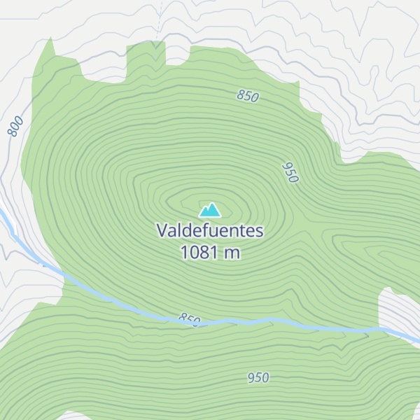 Map of Valdefuentes