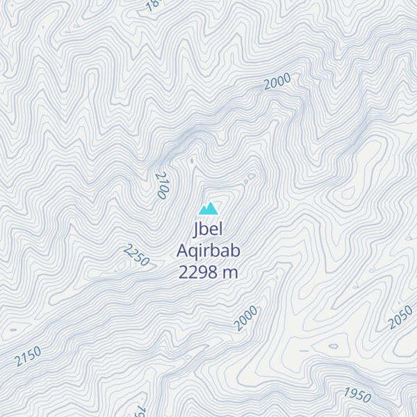 Map of Jbel Aqirbab