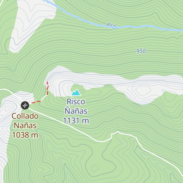 Map of Sierra del Horno