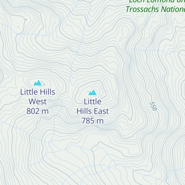 Map of Little Hills East
