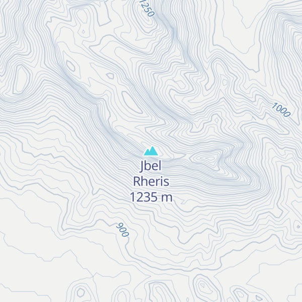 Map of Jbel Rheris