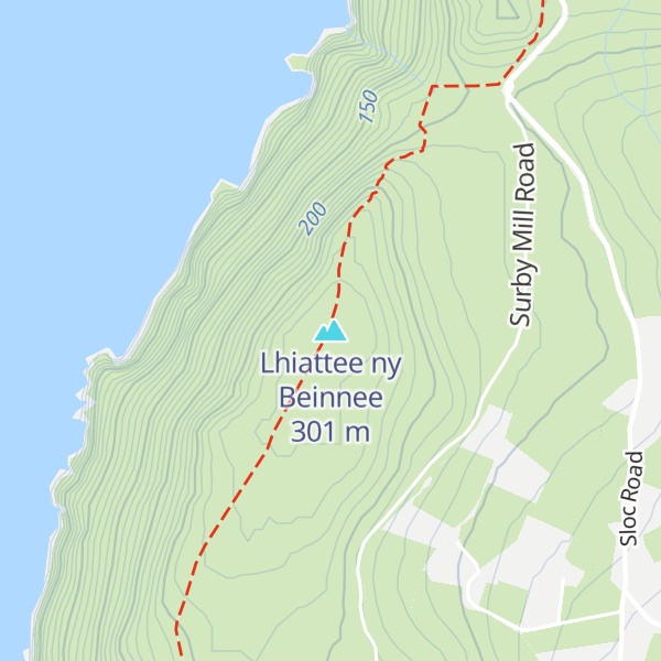 Map of Lhiattee ny Beinnee