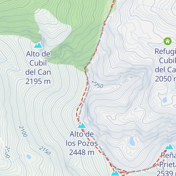 Map of Los Altares