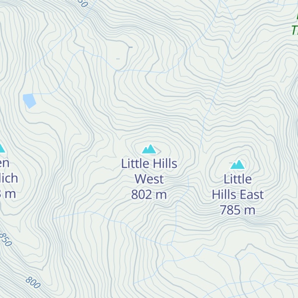 Map of Little Hills West