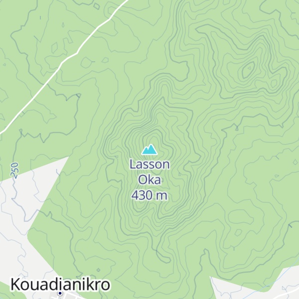 Map of Lasson Oka