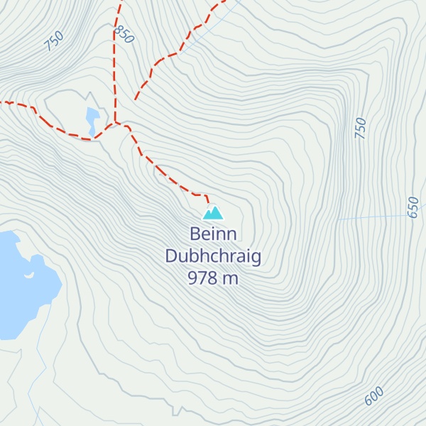 Map of Beinn Dubhchraig