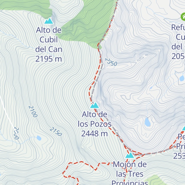 Map of Alto de la Canaleta