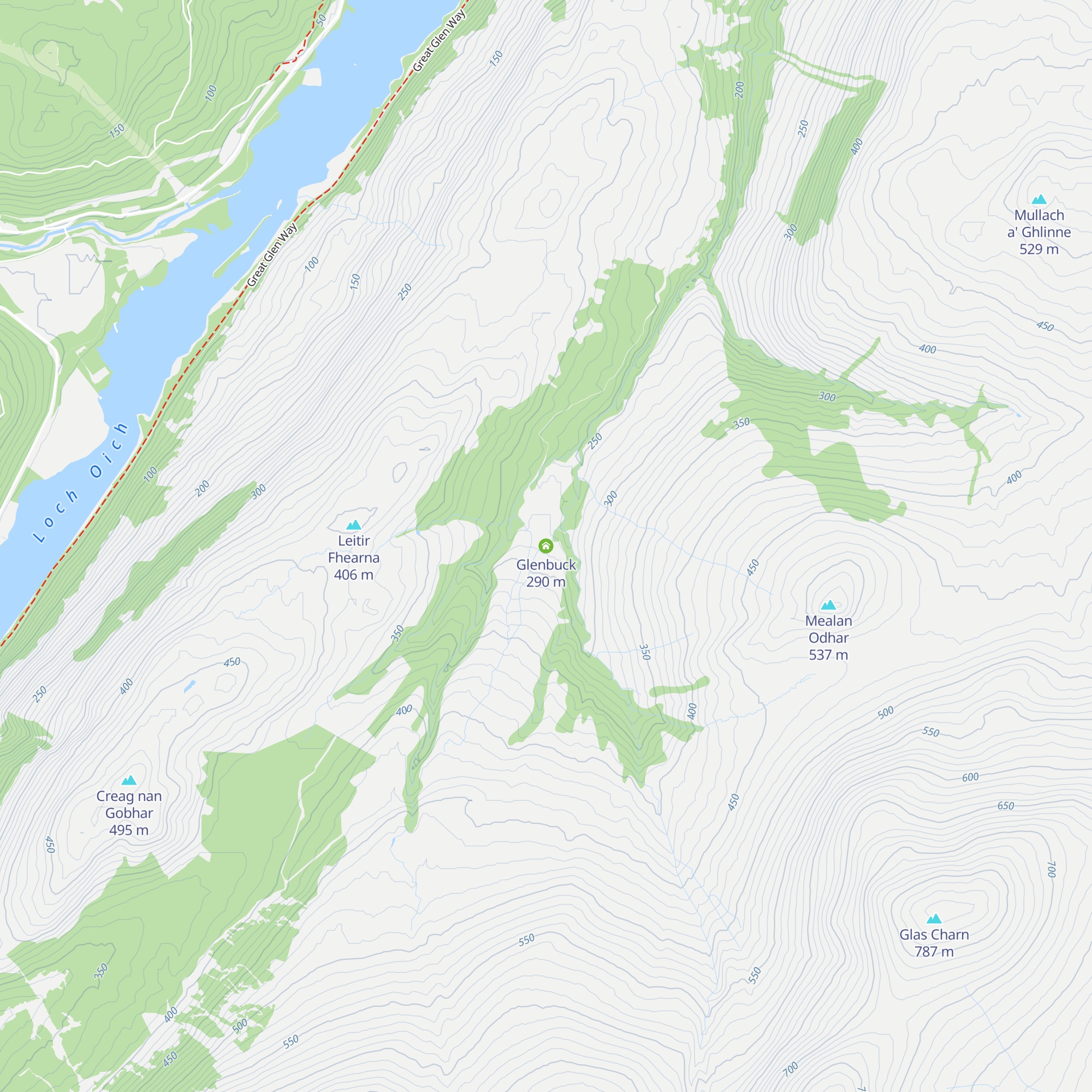 Glenbuck map