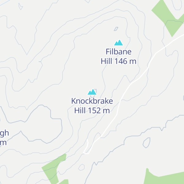Map of Knockbrake Hill