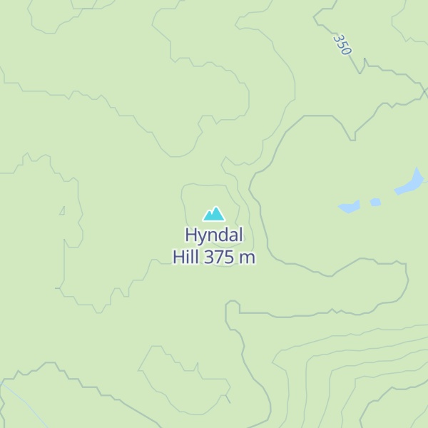 Map of Hyndal Hill
