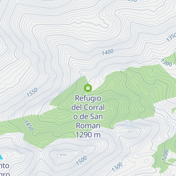 Map of Refugio del Corral o de San Roman
