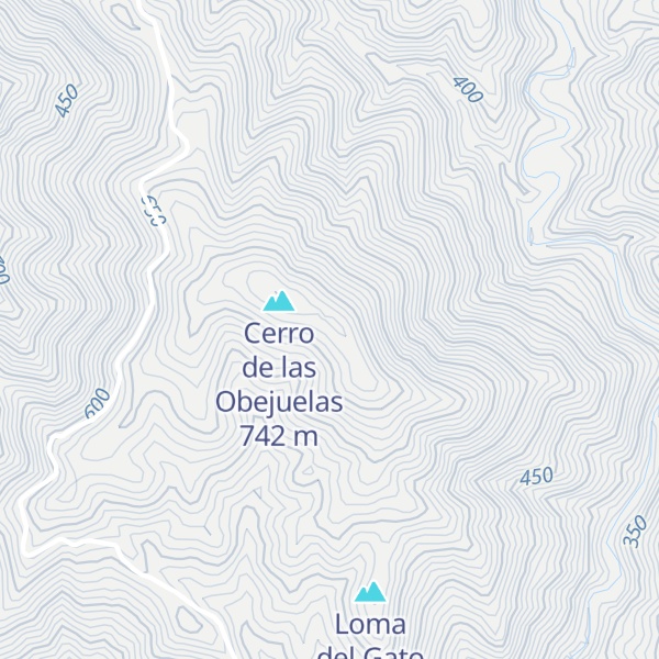 Map of Solana del Cerro de las Obejuelas