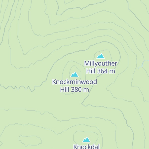 Map of Knockminwood Hill