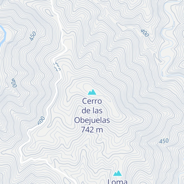 Map of Cerro de las Obejuelas