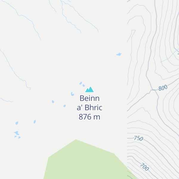 Map of Beinn a' Bhric