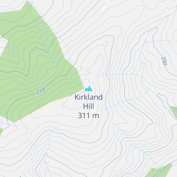 Map of Kirkland Hill