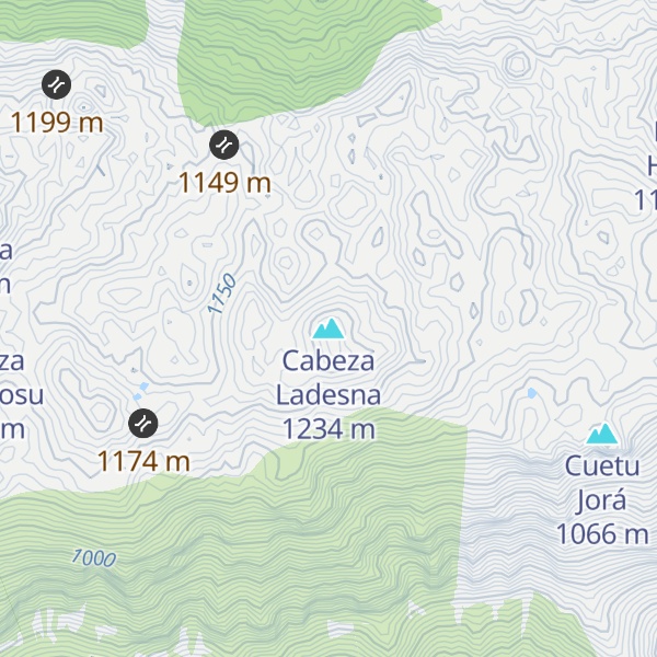 Map of Cabeza Ladesna