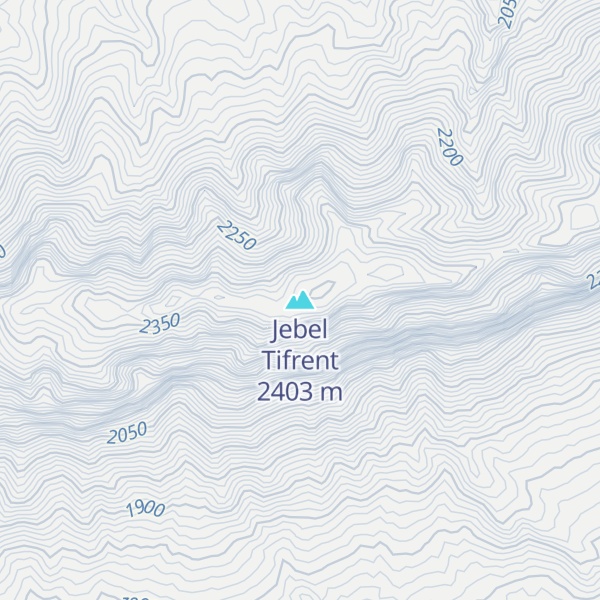 Map of Jebel Tifrent