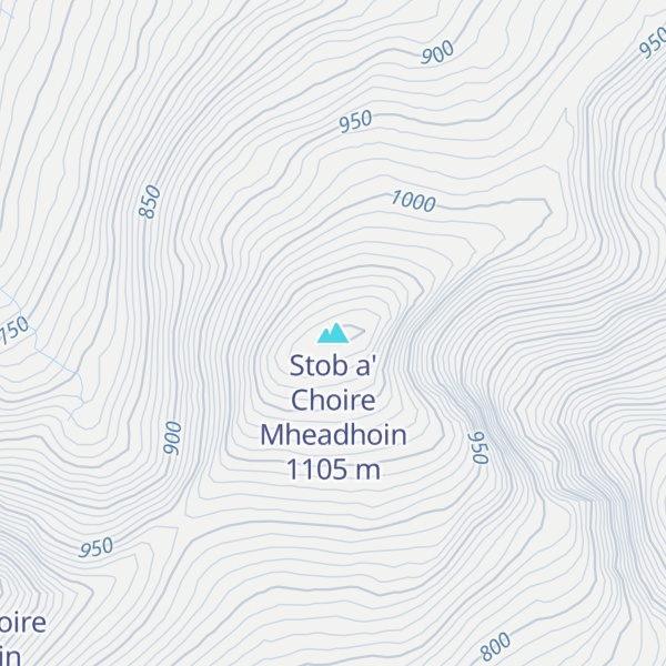 Map of Stob a' Choire Mheadhoin