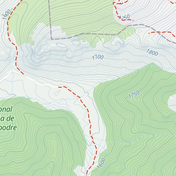 Map of Refugio Amalio Fernández Mariñas