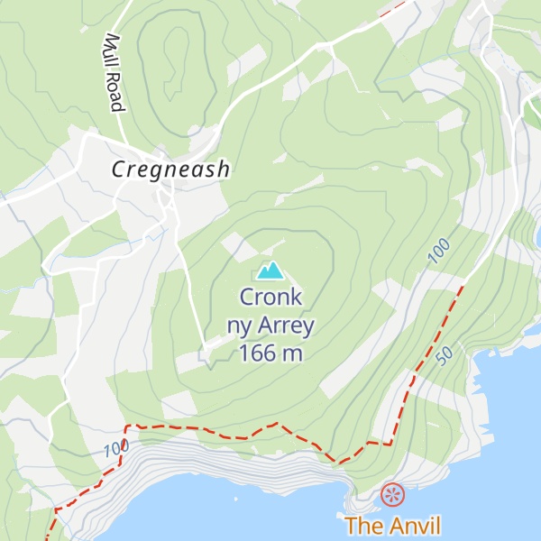 Map of Cronk ny Arrey