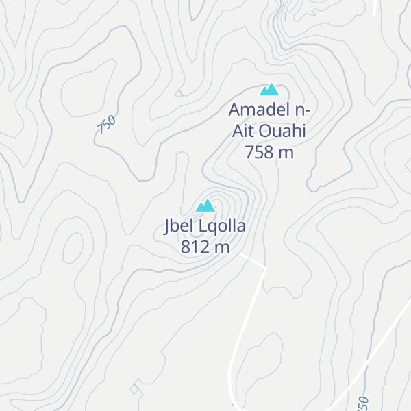 Map of Jbel Lqolla