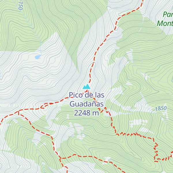 Map of Pico de las Guadañas