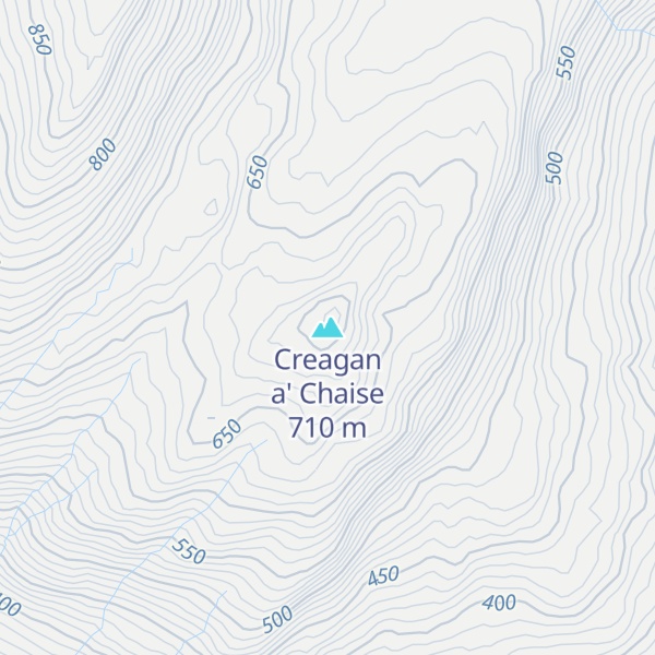 Map of Creagan a' Chaise